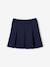 Jupe plissée enfilage facile fille gris+marine - vertbaudet enfant 