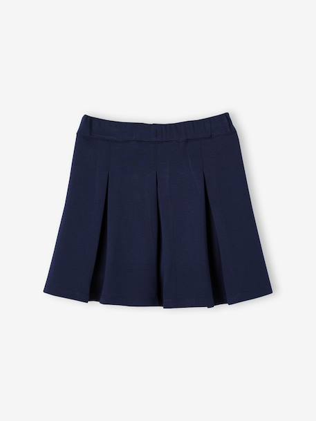 Plooirok die je gemakkelijk kunt aantrekken grijs+marineblauw - vertbaudet enfant 