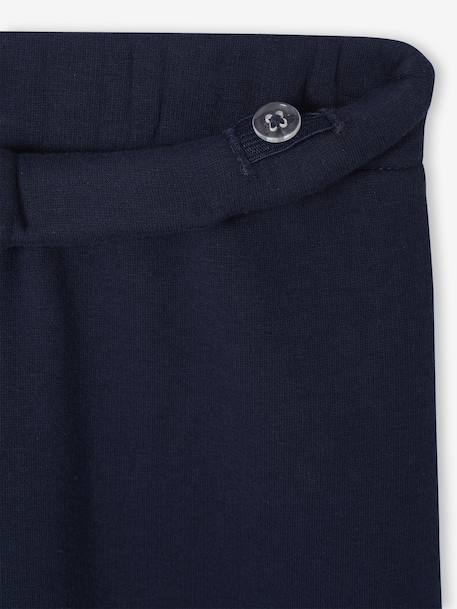 Legging fille large doublé maille polaire marine+vert émeraude - vertbaudet enfant 