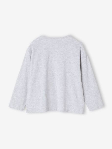 T-shirt manches longues Disney Lilo & Stitch gris chiné - vertbaudet enfant 