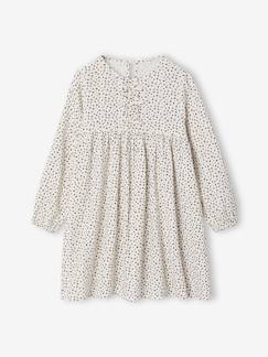 -Robe en gaze de coton avec noeuds fantaisie fille