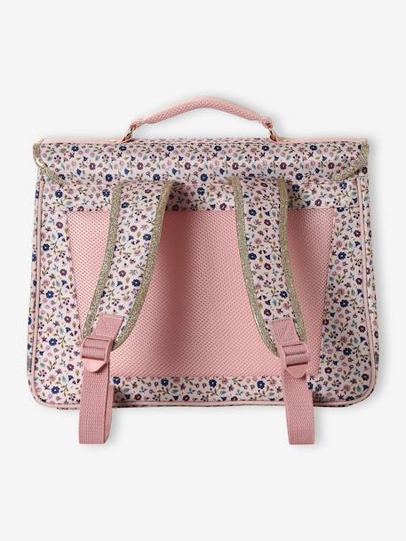 Cartable fille personnalisable + trousse à fleurs Lilibeth rose - vertbaudet enfant 