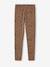 Lot de 2 leggings fille Basics anthracite+beige+bleu nuit+marron imprimé - vertbaudet enfant 