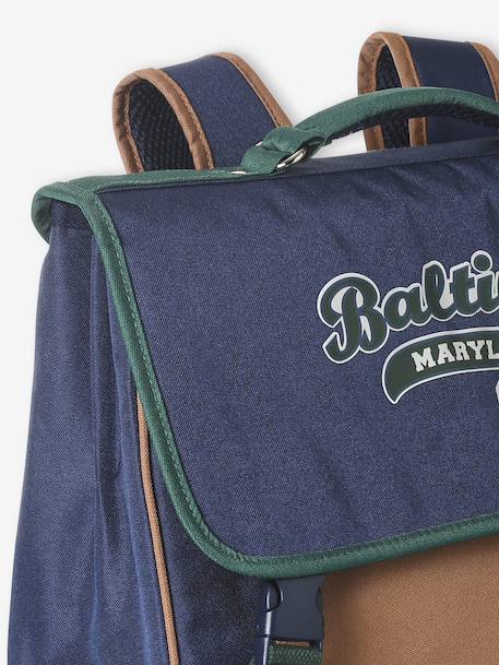 Schooltas + etui Baltimore jongen marineblauw - vertbaudet enfant 