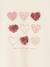 T-shirt fille animation coeur fille manches longues blush+écru - vertbaudet enfant 