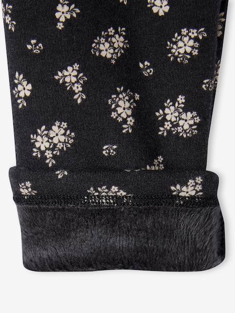 Lot 2 Leggings fille doublés maille polaire olive - vertbaudet enfant 