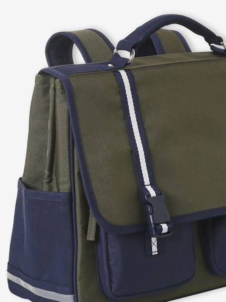 Cartable garçon + trousse Cool school bleu+kaki - vertbaudet enfant 