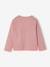 T-shirt fille animation coeur fille manches longues blush+écru - vertbaudet enfant 