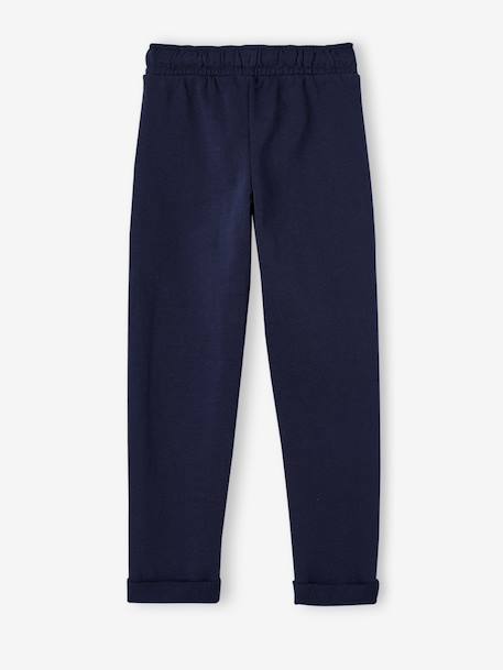 Broek jongen van molton inktblauw+zwart, bedrukt - vertbaudet enfant 