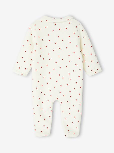 Lot de 3 pyjamas bébé fille 'coeurs' en velours bleu nuit - vertbaudet enfant 