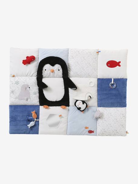 Tapis d'éveil moelleux et ludique bleu+écru+marron+multicolore+noir+rouge - vertbaudet enfant 