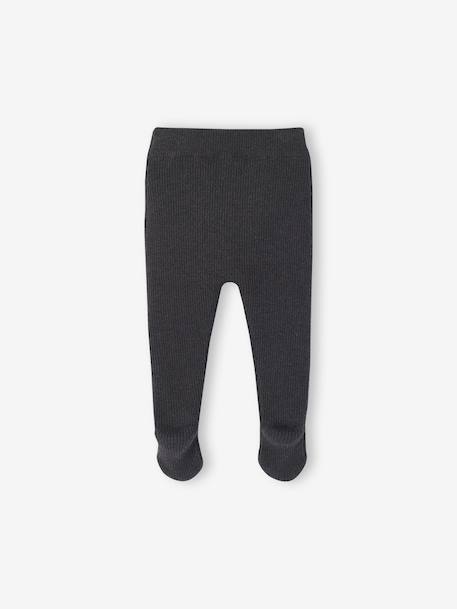 Pantalon naissance à pieds anthracite - vertbaudet enfant 