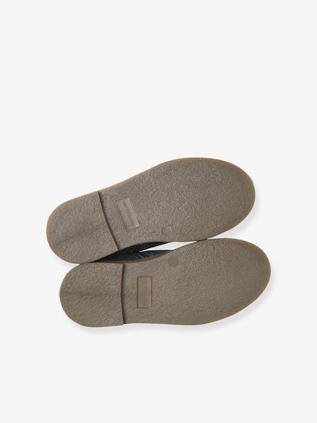 Boots enfant fille cuir élastiquées et zippées bordeaux+camel+marine+or+vert - vertbaudet enfant 