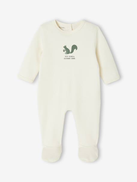 Set van 2 babyslaappakjes 'eekhoorn' in interlock groen - vertbaudet enfant 