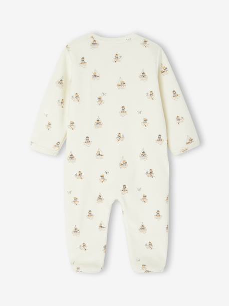 Set van 3 babyslaappakjes voor pasgeboren in fluweel / velours nachtblauw - vertbaudet enfant 