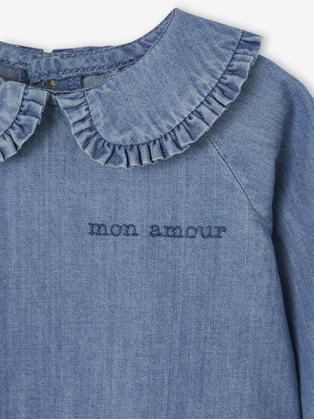 Blouse naissance en denim stone - vertbaudet enfant 