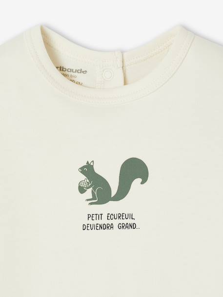 Set van 2 babyslaappakjes 'eekhoorn' in interlock groen - vertbaudet enfant 