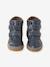 Synthetische boots voor jongens met klittenband uit de kleutercollectie marineblauw - vertbaudet enfant 