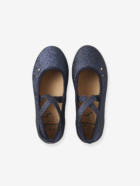 Ballerines croisées élastiquées enfant collection maternelle marine - vertbaudet enfant 