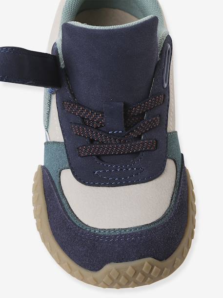 Baskets met elastische veters en klittenband voor kinderen, kleuterschoolcollectie veel blauw - vertbaudet enfant 