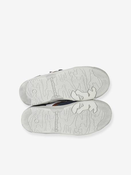 Hoge baskets met klittenband voor jongens, kleuterschoolcollectie marineblauw - vertbaudet enfant 