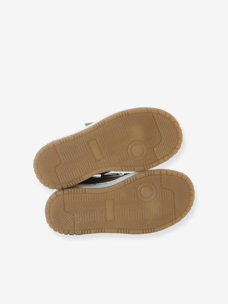 Baskets enfant garçon cuir à scratchs lot marron - vertbaudet enfant 