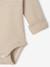 Evolutieve 4-delige babyset met body + legging + slabbetje + knuffels ecru - vertbaudet enfant 