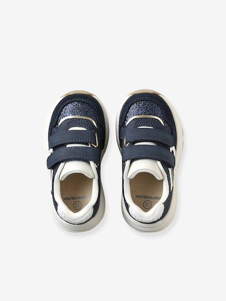Sportieve sneakers voor meisjes marineblauw+veel paars - vertbaudet enfant 