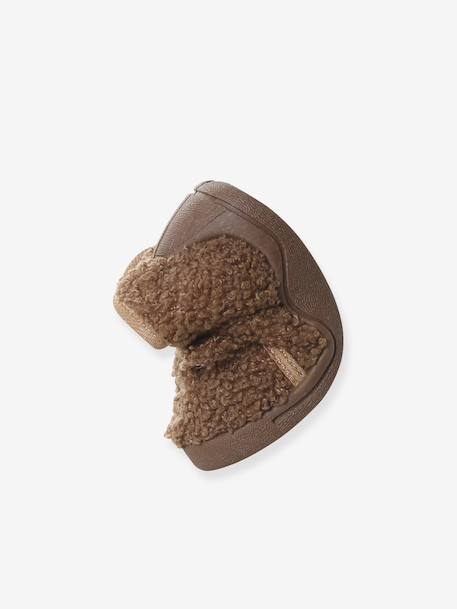 Babyslofjes voor jongens bruin+veel bruin - vertbaudet enfant 