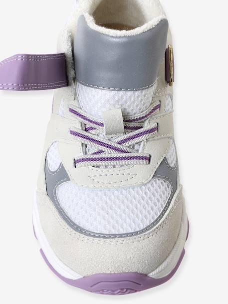 Baskets enfant fille synthétique à scratchs écru - vertbaudet enfant 