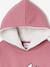 Sweat à capuche Marie en molleton rose - vertbaudet enfant 