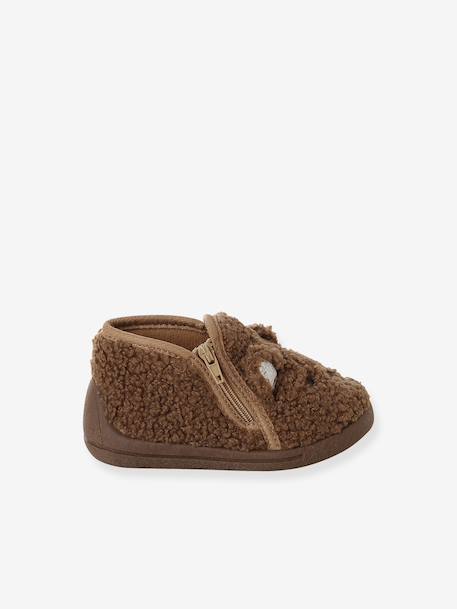 Chaussons bébé garçon lot marron+marron - vertbaudet enfant 