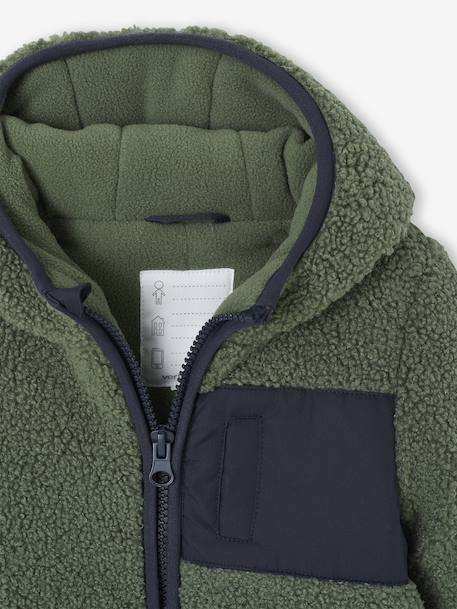 Combipilote naissance en sherpa kaki - vertbaudet enfant 