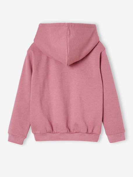Sweat à capuche Marie en molleton rose - vertbaudet enfant 