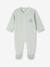 2-delige babyset in fluweel/velours beige+blauwgroen+rozen - vertbaudet enfant 
