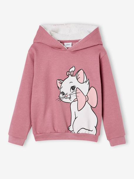 Sweat à capuche Marie en molleton rose - vertbaudet enfant 