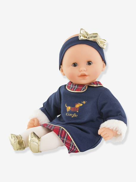 Baby knuffel Margaux COROLLE in feeststemming COROLLE marineblauw - vertbaudet enfant 