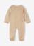 2-delige babyset in fluweel/velours beige+blauwgroen+rozen - vertbaudet enfant 