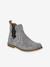 Boots enfant fille cuir zippées lot beige+marron+noir+taupe - vertbaudet enfant 