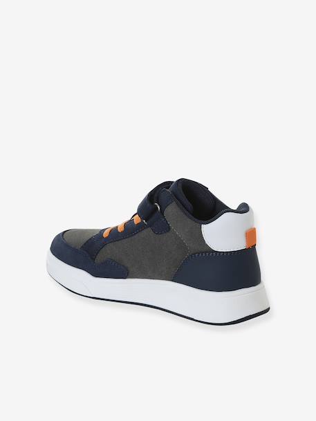 Baskets enfant garçon synthétique à scratchs et lacets élastiqués lot bleu - vertbaudet enfant 