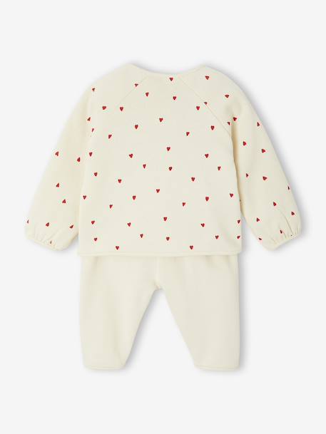 Gewatteerde babypakje vestje + broek blauw+ecru - vertbaudet enfant 