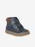 Synthetische boots voor jongens met klittenband uit de kleutercollectie marineblauw - vertbaudet enfant 