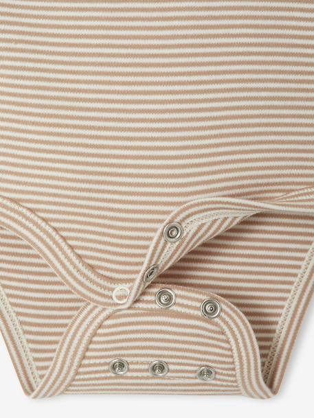 Evolutieve 4-delige babyset met body + legging + slabbetje + knuffels ecru - vertbaudet enfant 