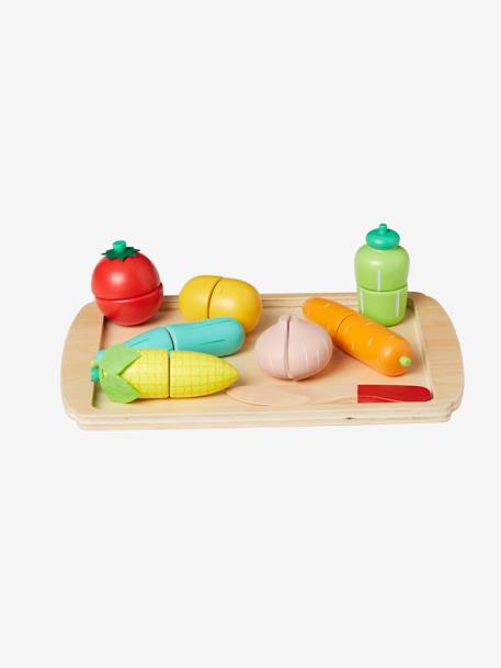 Set de légumes à couper en bois FSC® multicolore - vertbaudet enfant 