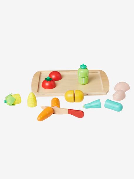 Set de légumes à couper en bois FSC® multicolore - vertbaudet enfant 