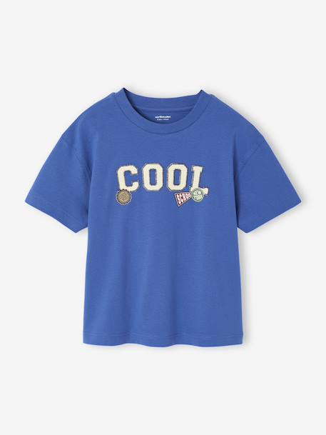 T-shirt garçon imprimé devant bleu - vertbaudet enfant 