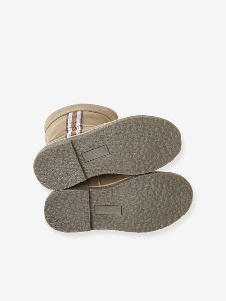 Bottes enfant fille synthétique fourrées zippées camel - vertbaudet enfant 