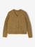 Gilet fille en maille mousseuse camel+olive - vertbaudet enfant 