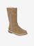 Bottes enfant fille synthétique fourrée zippées camel - vertbaudet enfant 