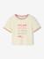 T-shirt fille à message manches courtes fille écru - vertbaudet enfant 